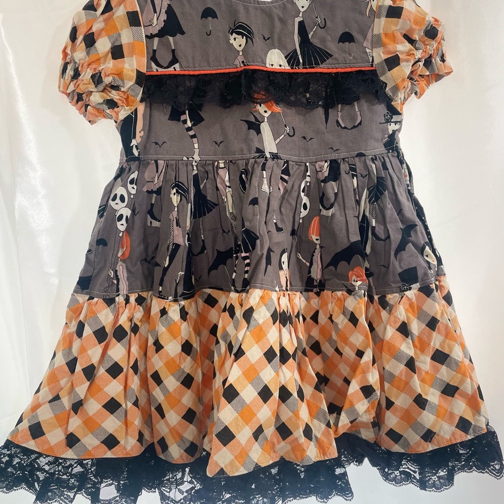 Charming Halloween-Themed Kids Dress
